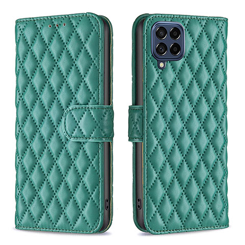 Custodia Portafoglio In Pelle Cover con Supporto B11F per Samsung Galaxy M53 5G Verde