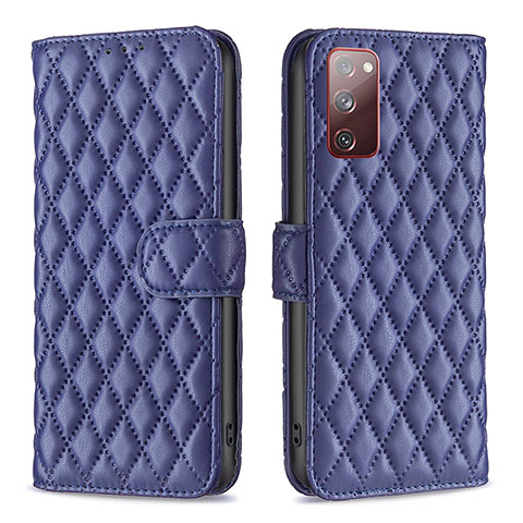 Custodia Portafoglio In Pelle Cover con Supporto B11F per Samsung Galaxy S20 Lite 5G Blu