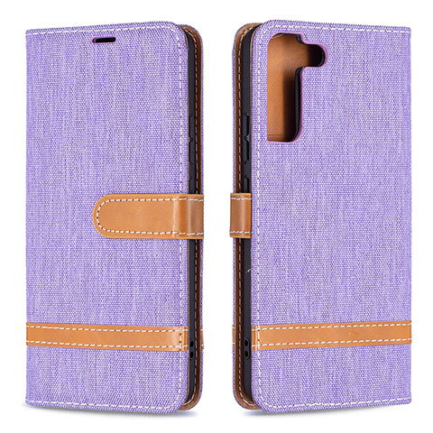 Custodia Portafoglio In Pelle Cover con Supporto B11F per Samsung Galaxy S22 Plus 5G Lavanda