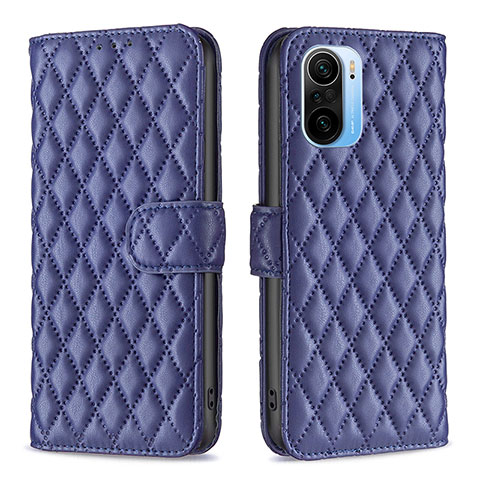 Custodia Portafoglio In Pelle Cover con Supporto B11F per Xiaomi Mi 11X 5G Blu