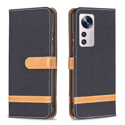 Custodia Portafoglio In Pelle Cover con Supporto B11F per Xiaomi Mi 12S 5G Nero