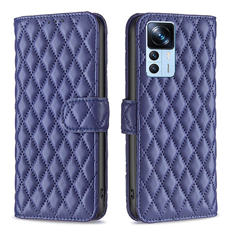 Custodia Portafoglio In Pelle Cover con Supporto B11F per Xiaomi Mi 12T 5G Blu