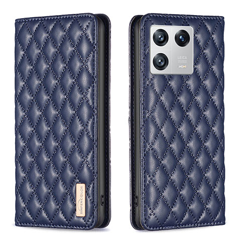 Custodia Portafoglio In Pelle Cover con Supporto B11F per Xiaomi Mi 13 5G Blu