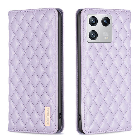 Custodia Portafoglio In Pelle Cover con Supporto B11F per Xiaomi Mi 13 Pro 5G Viola