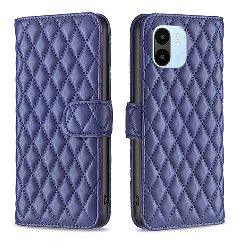 Custodia Portafoglio In Pelle Cover con Supporto B11F per Xiaomi Poco C50 Blu