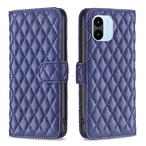 Custodia Portafoglio In Pelle Cover con Supporto B11F per Xiaomi Poco C51 Blu