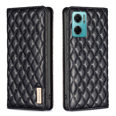 Custodia Portafoglio In Pelle Cover con Supporto B11F per Xiaomi Redmi 11 Prime 5G Nero