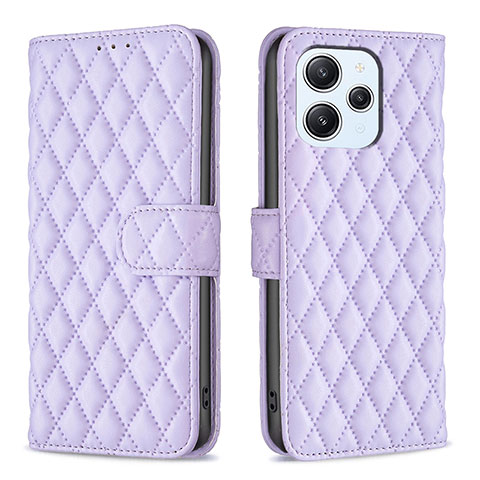 Custodia Portafoglio In Pelle Cover con Supporto B11F per Xiaomi Redmi 12 4G Viola