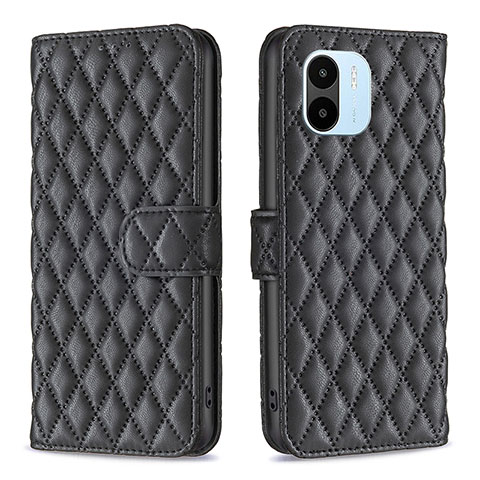 Custodia Portafoglio In Pelle Cover con Supporto B11F per Xiaomi Redmi A2 Plus Nero