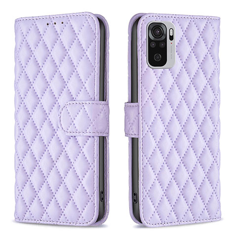 Custodia Portafoglio In Pelle Cover con Supporto B11F per Xiaomi Redmi Note 10S 4G Viola