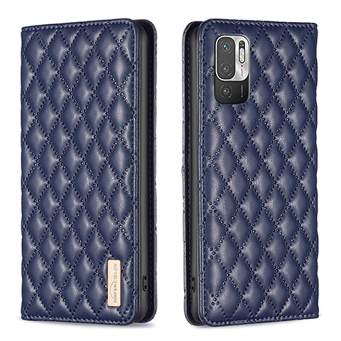 Custodia Portafoglio In Pelle Cover con Supporto B11F per Xiaomi Redmi Note 10T 5G Blu