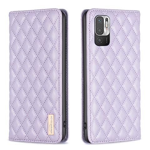 Custodia Portafoglio In Pelle Cover con Supporto B11F per Xiaomi Redmi Note 10T 5G Viola