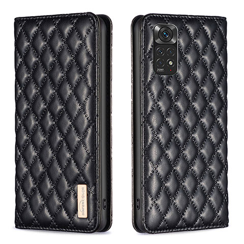 Custodia Portafoglio In Pelle Cover con Supporto B11F per Xiaomi Redmi Note 11 4G (2022) Nero