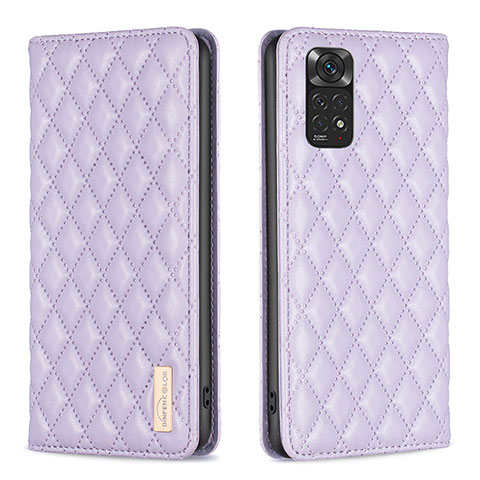 Custodia Portafoglio In Pelle Cover con Supporto B11F per Xiaomi Redmi Note 11 4G (2022) Viola