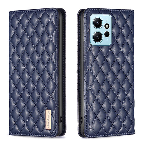 Custodia Portafoglio In Pelle Cover con Supporto B11F per Xiaomi Redmi Note 12 4G Blu