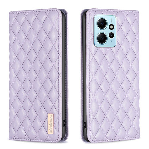 Custodia Portafoglio In Pelle Cover con Supporto B11F per Xiaomi Redmi Note 12 4G Viola