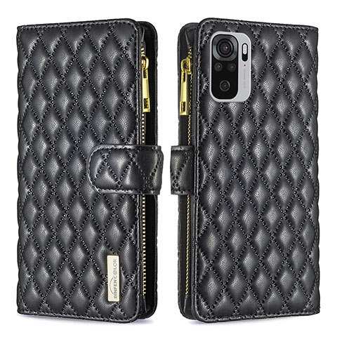 Custodia Portafoglio In Pelle Cover con Supporto B12F per Xiaomi Redmi Note 11 SE India 4G Nero