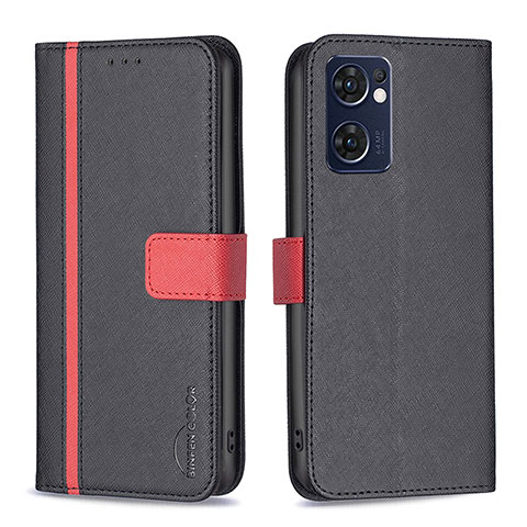 Custodia Portafoglio In Pelle Cover con Supporto B13F per OnePlus Nord CE 2 5G Nero