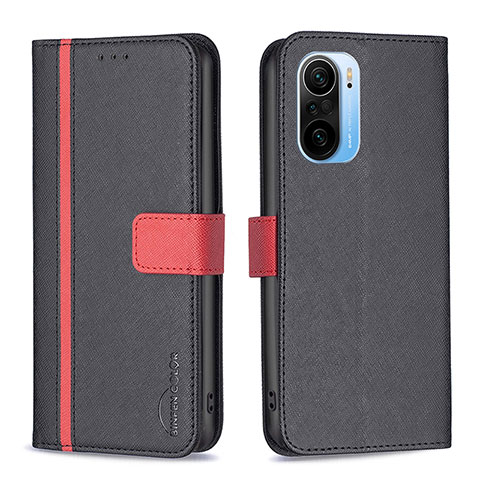 Custodia Portafoglio In Pelle Cover con Supporto B13F per Xiaomi Mi 11i 5G Nero