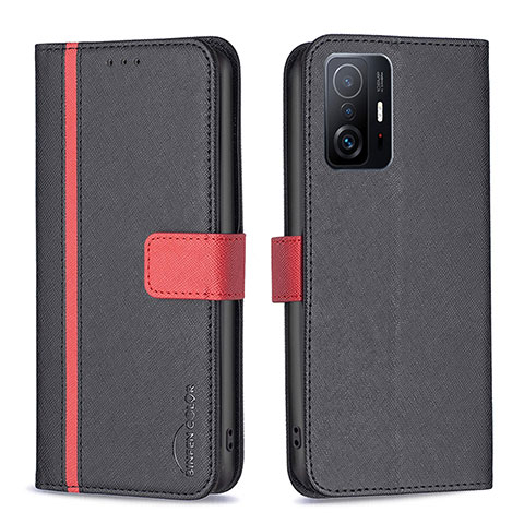 Custodia Portafoglio In Pelle Cover con Supporto B13F per Xiaomi Mi 11T Pro 5G Nero