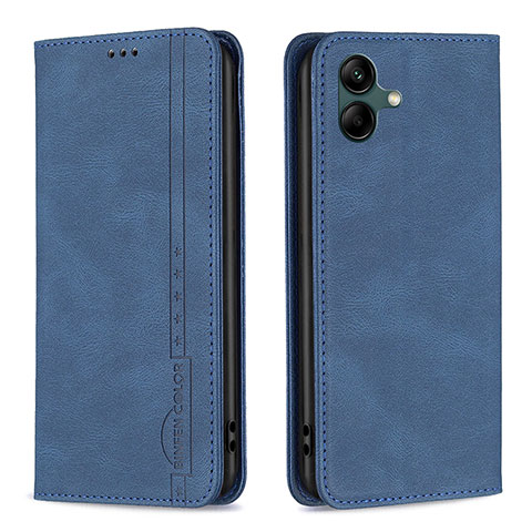 Custodia Portafoglio In Pelle Cover con Supporto B15F per Samsung Galaxy A04 4G Blu