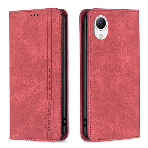 Custodia Portafoglio In Pelle Cover con Supporto B15F per Samsung Galaxy A23 5G SC-56C Rosso