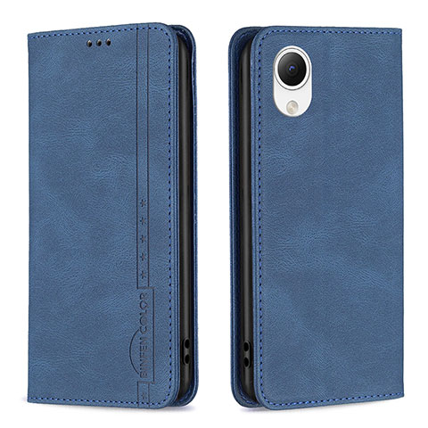 Custodia Portafoglio In Pelle Cover con Supporto B15F per Samsung Galaxy A23s Blu