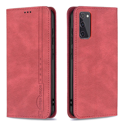 Custodia Portafoglio In Pelle Cover con Supporto B15F per Samsung Galaxy S20 FE 4G Rosso