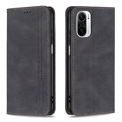 Custodia Portafoglio In Pelle Cover con Supporto B15F per Xiaomi Redmi K40 Pro+ Plus 5G Nero