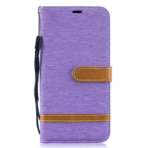 Custodia Portafoglio In Pelle Cover con Supporto B16F per Samsung Galaxy A10 Lavanda