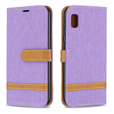 Custodia Portafoglio In Pelle Cover con Supporto B16F per Samsung Galaxy A10e Lavanda