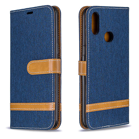 Custodia Portafoglio In Pelle Cover con Supporto B16F per Samsung Galaxy A10s Blu Notte