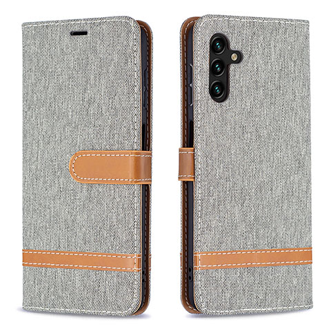 Custodia Portafoglio In Pelle Cover con Supporto B16F per Samsung Galaxy A13 5G Grigio