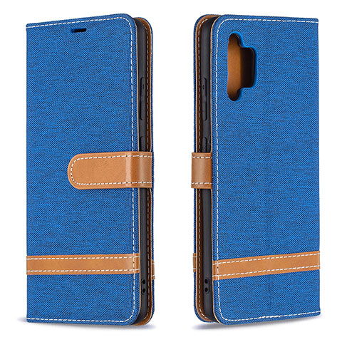 Custodia Portafoglio In Pelle Cover con Supporto B16F per Samsung Galaxy A32 4G Blu