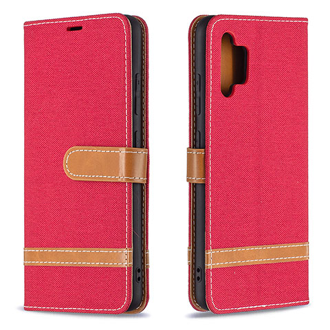 Custodia Portafoglio In Pelle Cover con Supporto B16F per Samsung Galaxy A32 4G Rosso