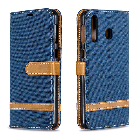 Custodia Portafoglio In Pelle Cover con Supporto B16F per Samsung Galaxy A40s Blu Notte