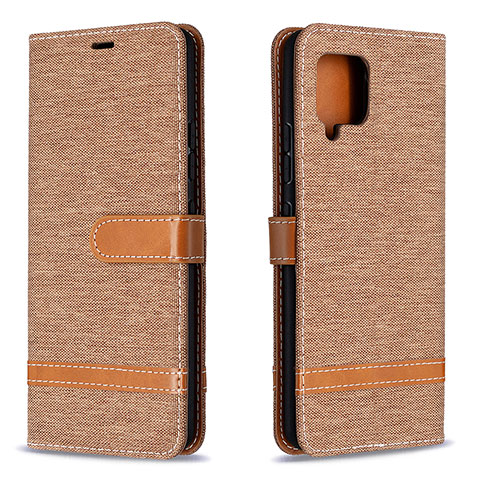 Custodia Portafoglio In Pelle Cover con Supporto B16F per Samsung Galaxy A42 5G Oro