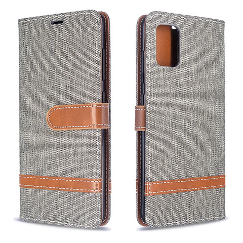 Custodia Portafoglio In Pelle Cover con Supporto B16F per Samsung Galaxy A51 5G Grigio