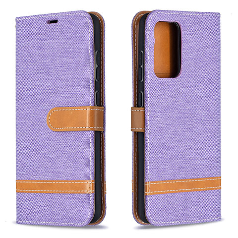 Custodia Portafoglio In Pelle Cover con Supporto B16F per Samsung Galaxy A52 5G Lavanda