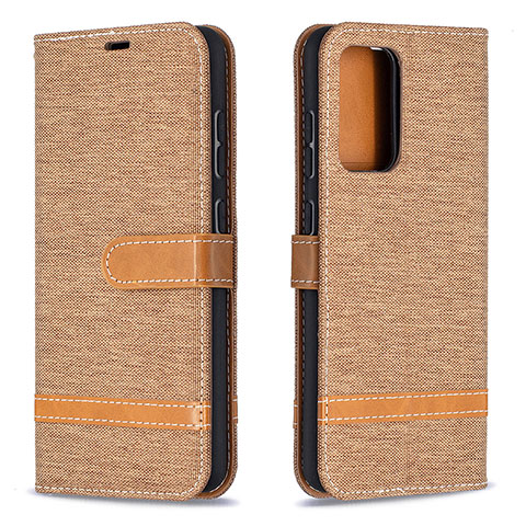 Custodia Portafoglio In Pelle Cover con Supporto B16F per Samsung Galaxy A52 5G Oro