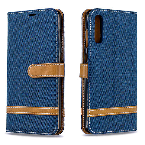 Custodia Portafoglio In Pelle Cover con Supporto B16F per Samsung Galaxy A70S Blu Notte