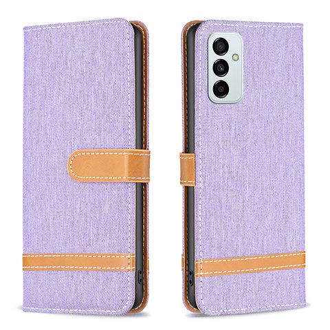 Custodia Portafoglio In Pelle Cover con Supporto B16F per Samsung Galaxy F23 5G Lavanda