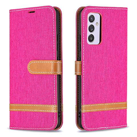 Custodia Portafoglio In Pelle Cover con Supporto B16F per Samsung Galaxy F54 5G Rosa Caldo