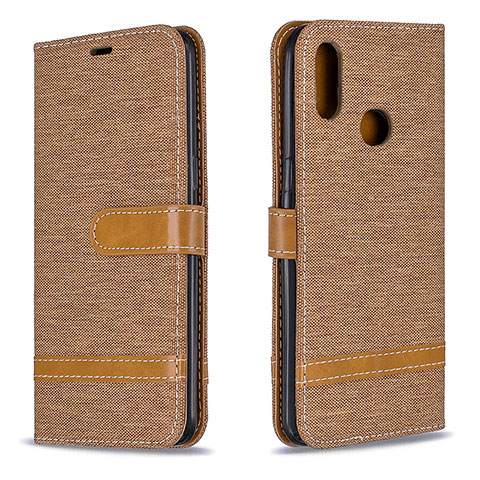 Custodia Portafoglio In Pelle Cover con Supporto B16F per Samsung Galaxy M01s Oro