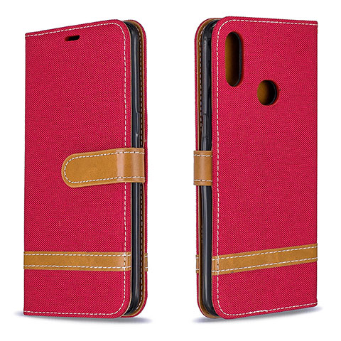 Custodia Portafoglio In Pelle Cover con Supporto B16F per Samsung Galaxy M01s Rosso