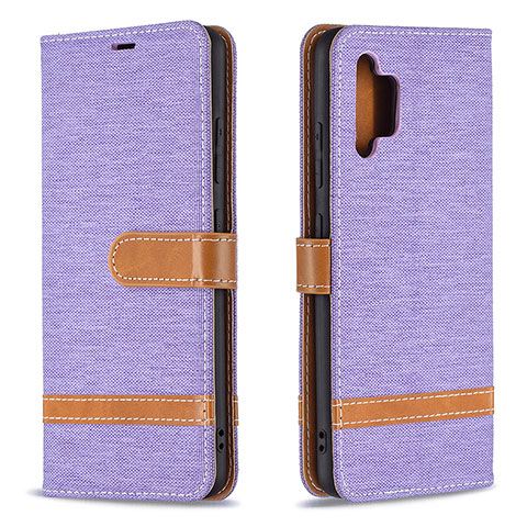 Custodia Portafoglio In Pelle Cover con Supporto B16F per Samsung Galaxy M32 5G Lavanda