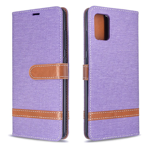 Custodia Portafoglio In Pelle Cover con Supporto B16F per Samsung Galaxy M40S Lavanda