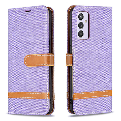 Custodia Portafoglio In Pelle Cover con Supporto B16F per Samsung Galaxy Quantum4 5G Lavanda