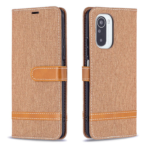 Custodia Portafoglio In Pelle Cover con Supporto B16F per Xiaomi Mi 11i 5G Oro