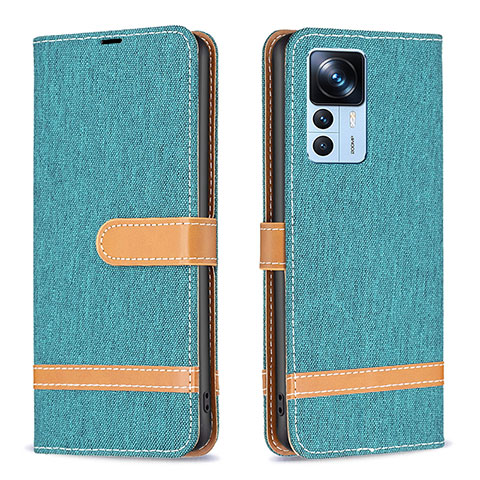 Custodia Portafoglio In Pelle Cover con Supporto B16F per Xiaomi Mi 12T 5G Verde